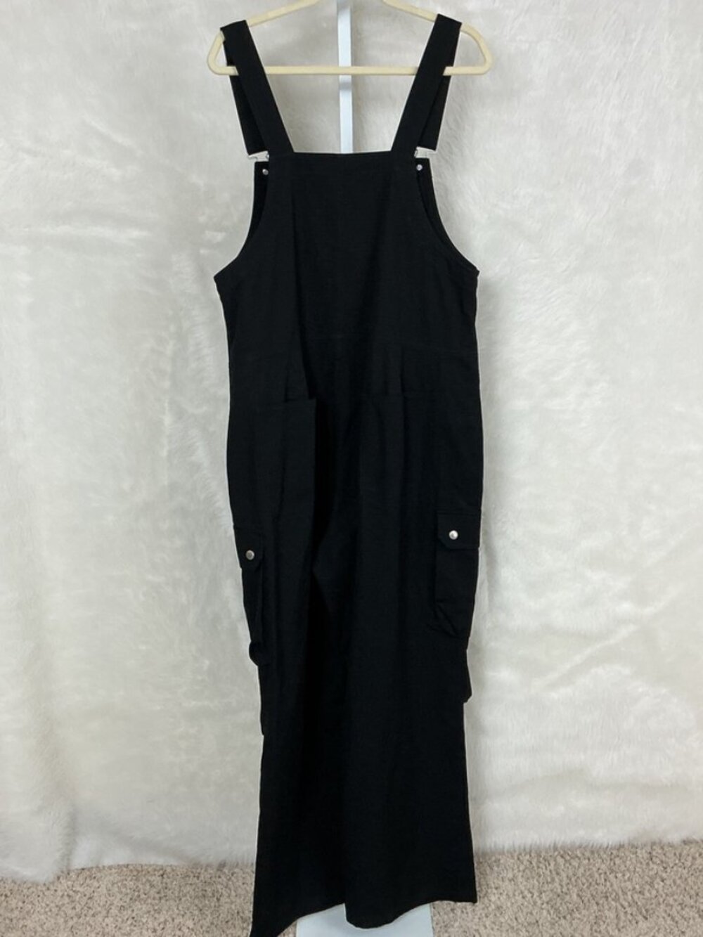 Tyakasha Peanuts Black Oversized Baggy Cargo Overalls S Unisex - Picture 4 of 8